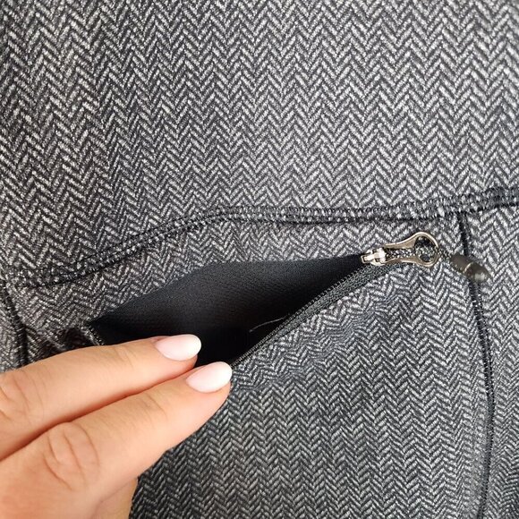 Lululemon Base Runner Herringbone jacket sz 6 Half zip back pocket Rulu fabric - Picture 9 of 14